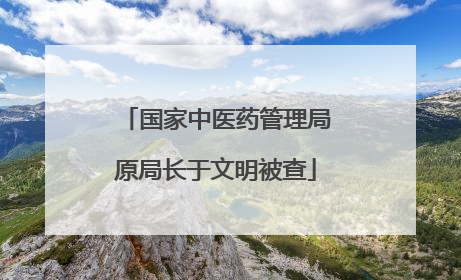 国家中医药管理局原局长于文明被查