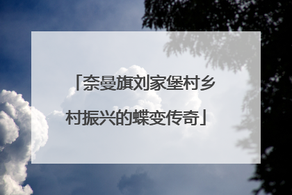 奈曼旗刘家堡村乡村振兴的蝶变传奇