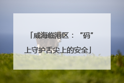 威海临港区：“码”上守护舌尖上的安全