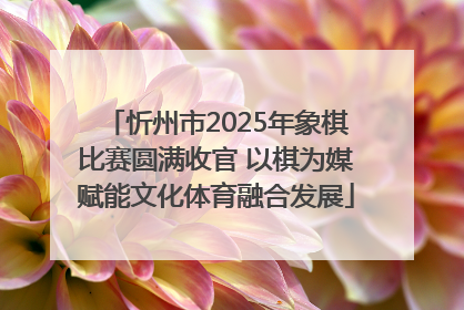 忻州市2025年象棋比赛圆满收官 以棋为媒赋能文化体育融合发展