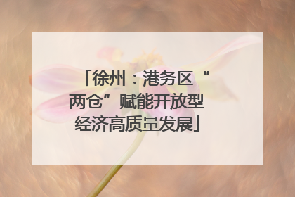 徐州：港务区“两仓”赋能开放型经济高质量发展