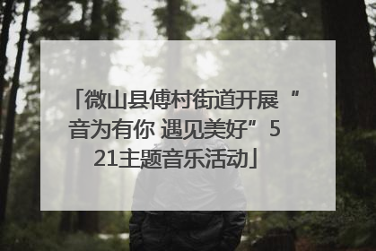 微山县傅村街道开展“音为有你 遇见美好”521主题音乐活动