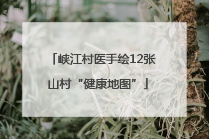 峡江村医手绘12张山村“健康地图”
