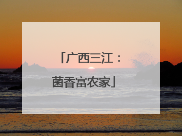 广西三江：菌香富农家
