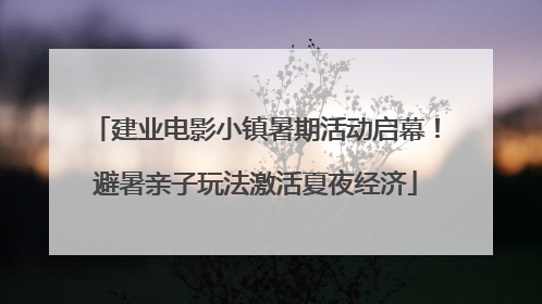 建业电影小镇暑期活动启幕！避暑亲子玩法激活夏夜经济