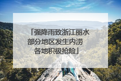 强降雨致浙江丽水部分地区发生内涝 各地积极抢险