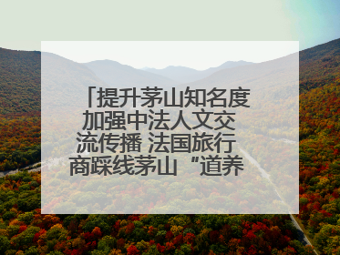 提升茅山知名度 加强中法人文交流传播 法国旅行商踩线茅山“道养文化产品”