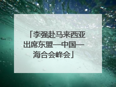 李强赴马来西亚出席东盟—中国—海合会峰会