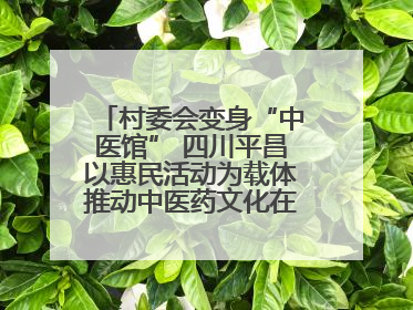 村委会变身“中医馆” 四川平昌以惠民活动为载体推动中医药文化在乡村落地