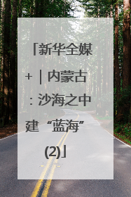 新华全媒+｜内蒙古：沙海之中建“蓝海”(2)