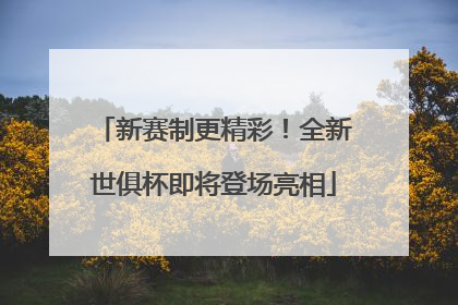 新赛制更精彩！全新世俱杯即将登场亮相