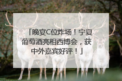 晚宴C位炸场！宁夏葡萄酒亮相西博会，获中外嘉宾好评！