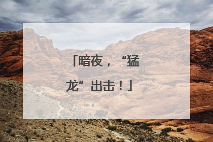 暗夜，“猛龙”出击！