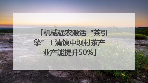 机械强农激活“茶引擎”！清镇中坝村茶产业产能提升50%