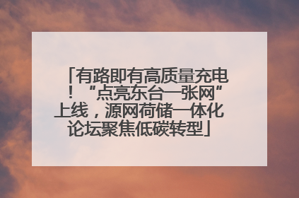 有路即有高质量充电！“点亮东台一张网”上线，源网荷储一体化论坛聚焦低碳转型