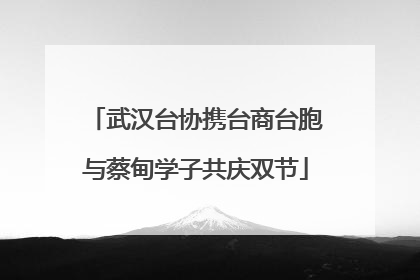 武汉台协携台商台胞与蔡甸学子共庆双节
