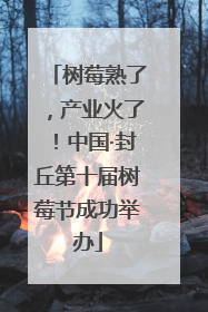 树莓熟了，产业火了！中国·封丘第十届树莓节成功举办