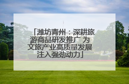 潍坊青州：深耕旅游商品研发推广 为文旅产业高质量发展注入强劲动力