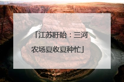 江苏盱眙：三河农场夏收夏种忙
