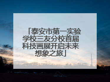 泰安市第一实验学校三友分校首届科技画展开启未来想象之旅