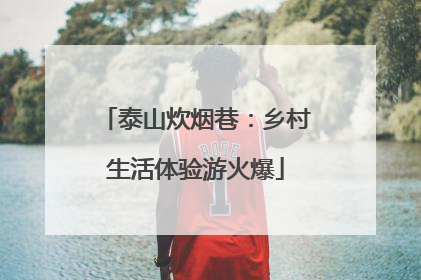 泰山炊烟巷：乡村生活体验游火爆