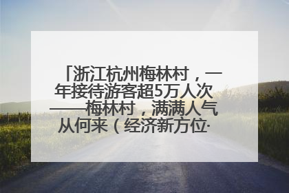 浙江杭州梅林村，一年接待游客超5万人次——梅林村，满满人气从何来（经济新方位·农村消费观察）