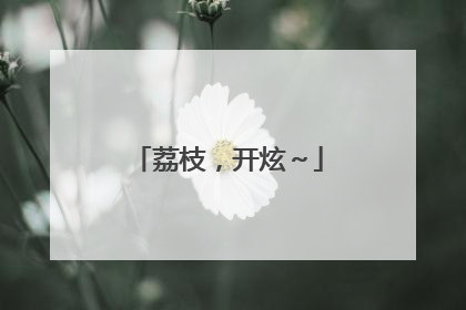 荔枝，开炫～