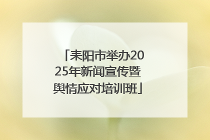 耒阳市举办2025年新闻宣传暨舆情应对培训班