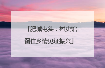 肥城屯头：村史馆留住乡情见证振兴