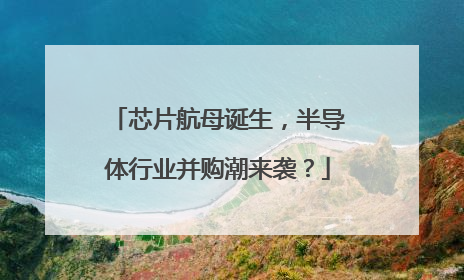 芯片航母诞生，半导体行业并购潮来袭？