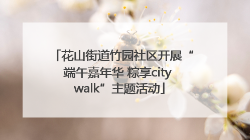 花山街道竹园社区开展“端午嘉年华 粽享city walk”主题活动
