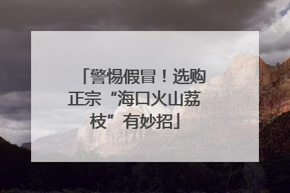 警惕假冒！选购正宗“海口火山荔枝”有妙招