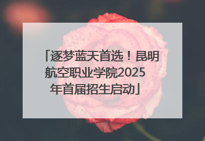 逐梦蓝天首选！昆明航空职业学院2025年首届招生启动
