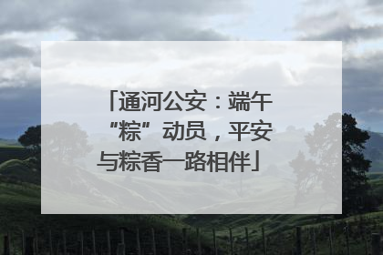 通河公安：端午“粽”动员，平安与粽香一路相伴