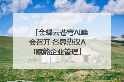 金蝶云苍穹AI峰会召开 各界热议AI赋能企业管理