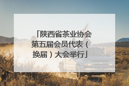陕西省茶业协会第五届会员代表（换届）大会举行