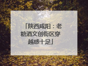 陕西咸阳：老糖酒文创街区穿越感十足
