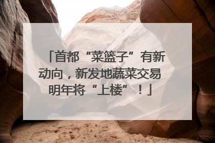 首都“菜篮子”有新动向，新发地蔬菜交易明年将“上楼”！