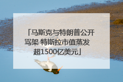 马斯克与特朗普公开骂架 特斯拉市值蒸发超1500亿美元