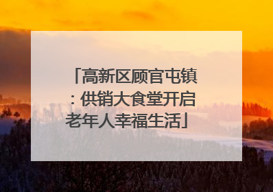 高新区顾官屯镇：供销大食堂开启老年人幸福生活