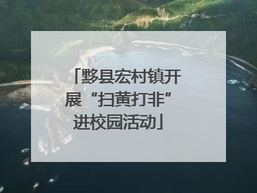 黟县宏村镇开展“扫黄打非”进校园活动