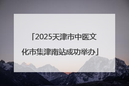 2025天津市中医文化市集津南站成功举办