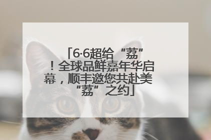 6·6超给“荔”！全球品鲜嘉年华启幕，顺丰邀您共赴美“荔”之约