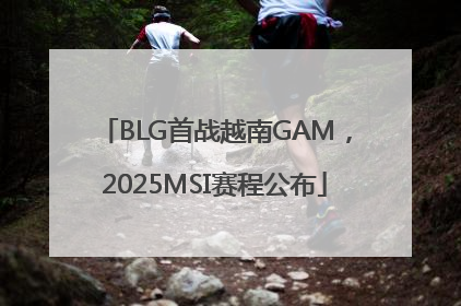 BLG首战越南GAM，2025MSI赛程公布